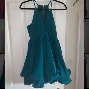 Akira Chicago Teal Dress